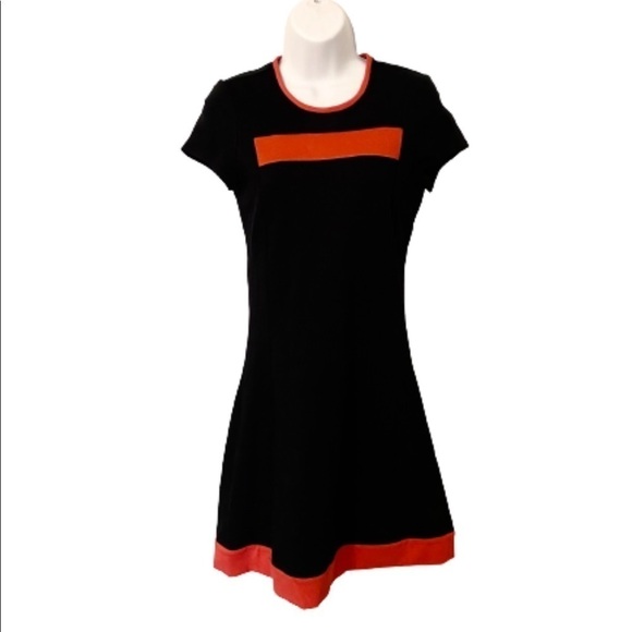 PINK Tartan Colour Block Made in Canada A-Line Fit and Flare Dress - Picture 2 of 6